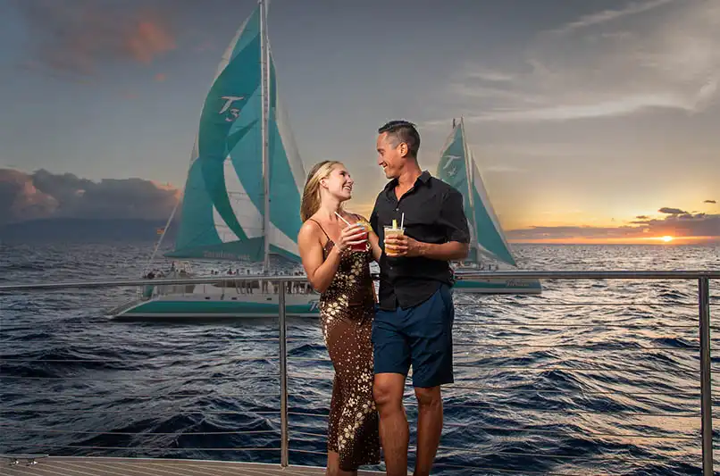Romantic Kaanapali Dinner Sail for couples